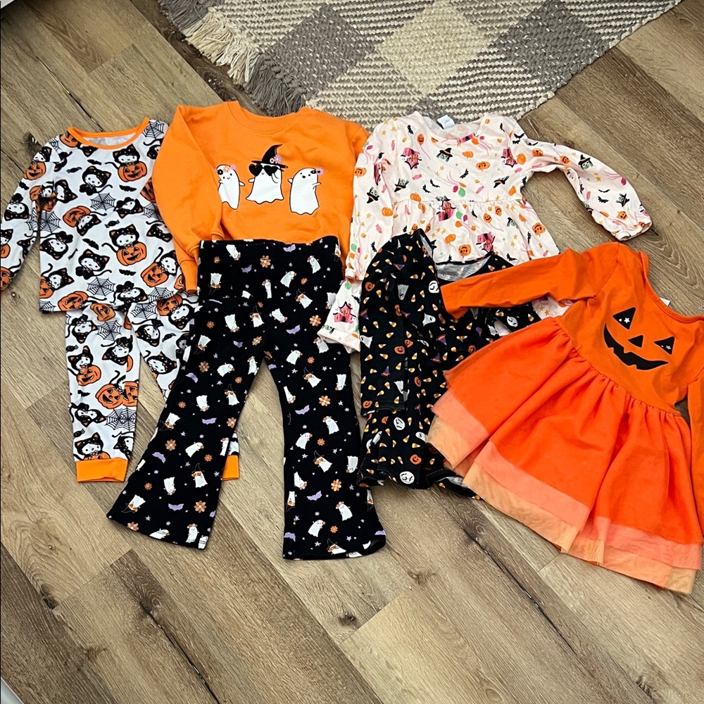 4T Girls Halloween Clothing Bundle